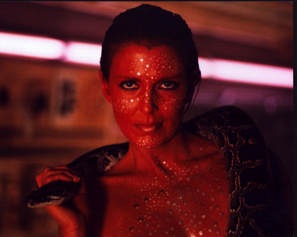 Joanna Cassidy with Snake in Blade Runner photo print.