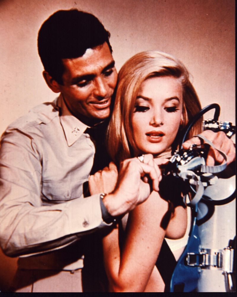 David Hedison and Barbara Bouchet photo print from Voyage to the Bottom of the Sea.
