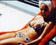 Lana Wood sunbathing in paisley bikini photo print