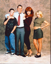 Married With Children Cast Photo Print on Brown Background (8x10)