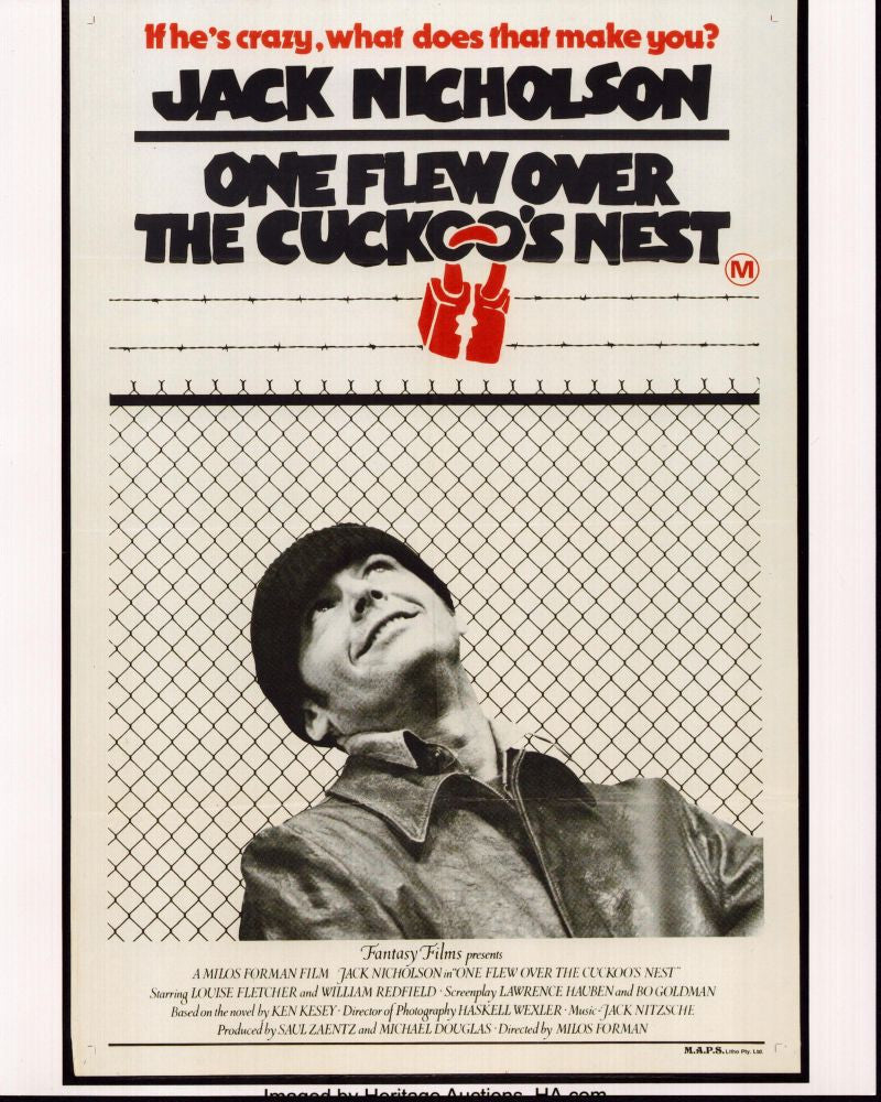 One Flew Over The Cuckoo's Nest Movie Promo Photo Print - 8x10