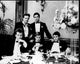 Diner Cast in Tuxedos Black and White Photo Print