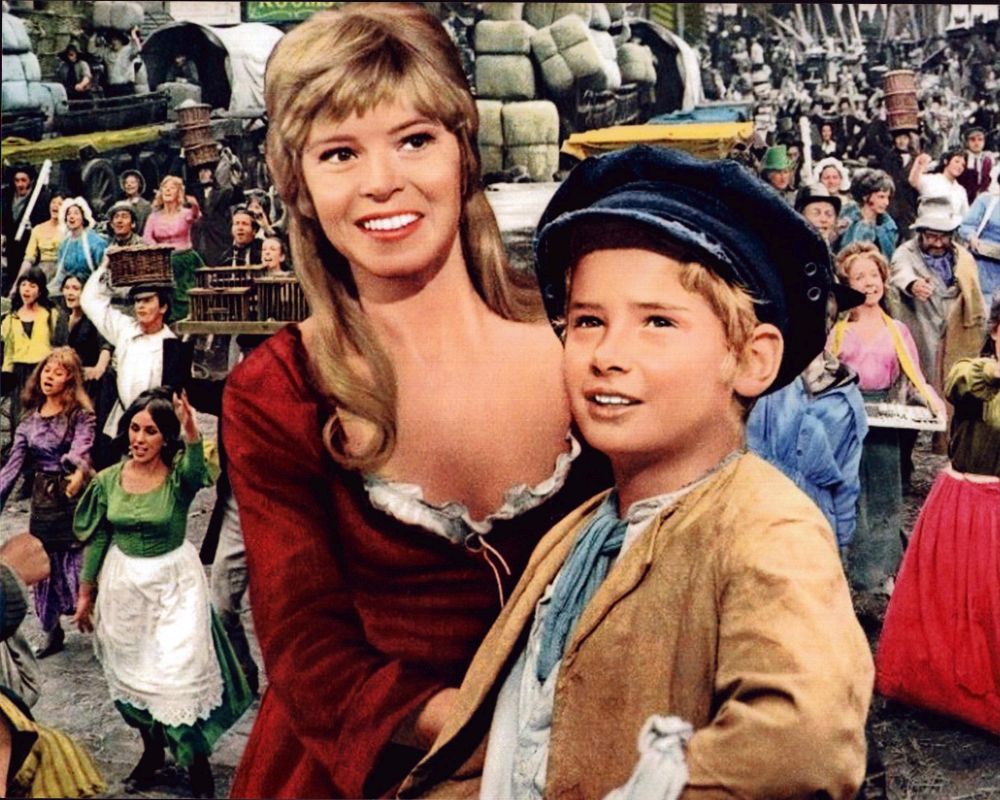 Shani Wallis and Mark Lester in Oliver! photo print featuring classic movie moment.