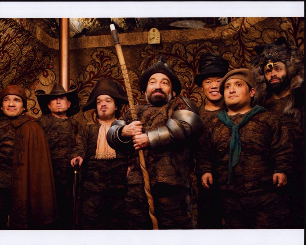 Mirror Mirror photo print featuring Martin Klebba and cast in a whimsical scene.