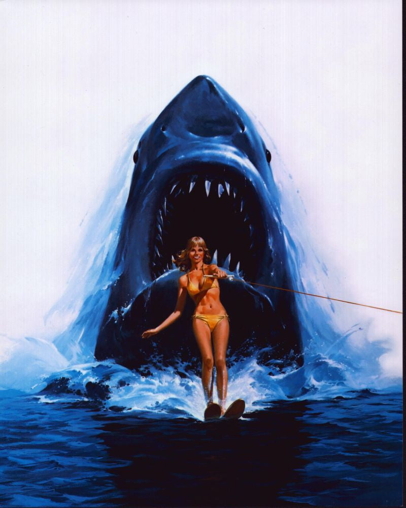 Jaws 2 Shark and Water Skier Photo Print - 8x10