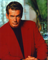 Jack Scalia photo print in red blazer, available in multiple sizes.