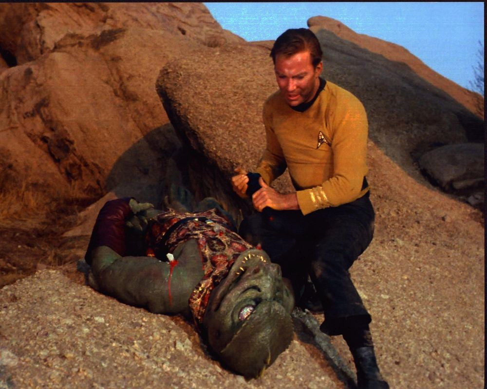 William Shatner and Gary Combs Star Trek Photo Print