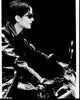 Carrie-Anne Moss on motorcycle black and white photo print from The Matrix