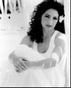 Gloria Estefan Black and White Photo Print Holding Knees