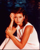 Tiffani Thiessen photo print wearing light pink tank top and skirt