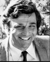 Peter Falk Smiling in Suit and Tie Black and White Photo Print