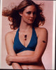 Cybill Shepherd in blue bikini photo print, capturing classic Hollywood beauty.