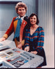 Colin Baker and Nicola Bryant in TARDIS Doctor Who photo print