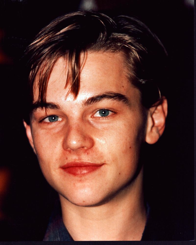 Close-up photo print of Leonardo DiCaprio, perfect for fans and collectors.
