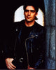 Ken Wahl leaning against a wall in a black leather jacket photo print.