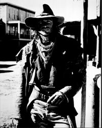 Eric Close on set of The Magnificent Seven Black and White Photo Print