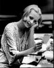 Twiggy at Dressing Table Black and White Photo Print