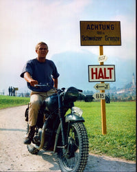 Steve McQueen On Motorcycle - The Great Escape Photo Print (8x10)