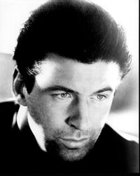 Alec Baldwin close-up black and white photo print from Nevertheless: A Memoir.