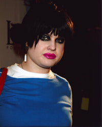 Kelly Osbourne photo print in blue top, stylish celebrity decor.