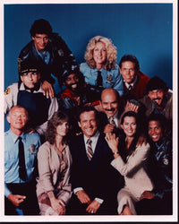 Hill Street Blues Cast Photo Print on Blue Background - 8x10