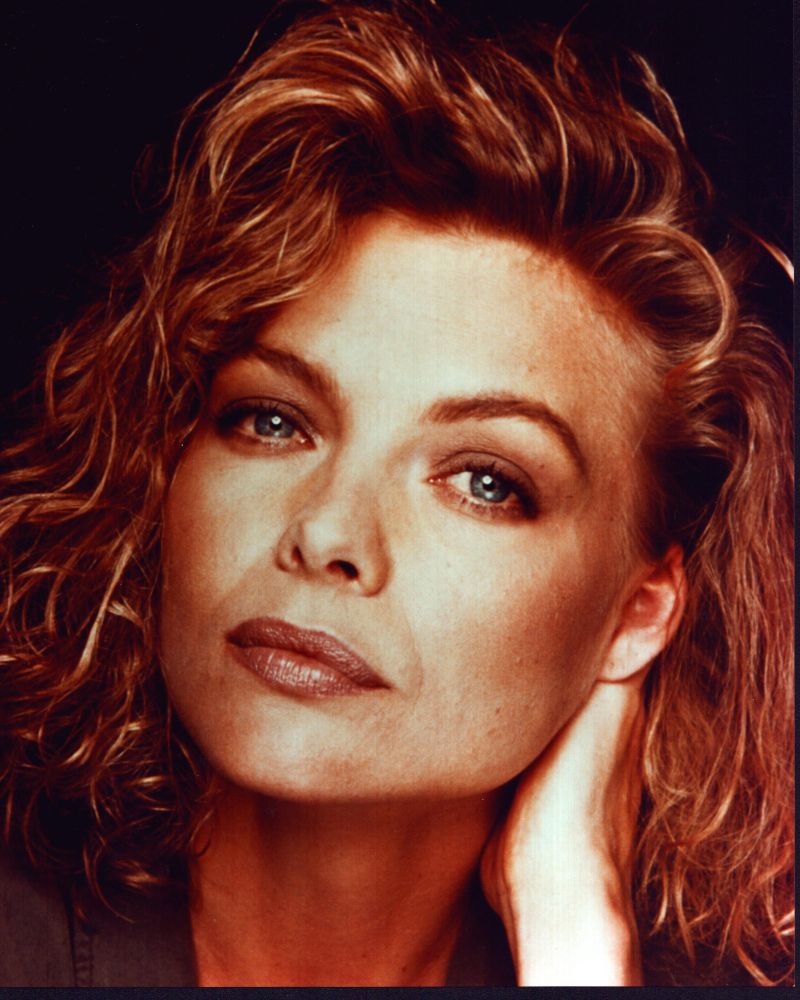 Close up photo print of Michelle Pfeiffer with hand in hair