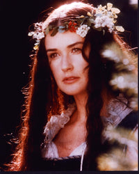 Demi Moore wearing a flower crown in The Scarlet Letter photo print.