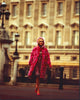 Sophia Myles in pink furry coat photo print
