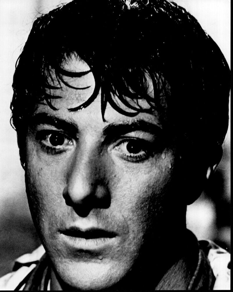 Dustin Hoffman close-up black and white photo print from The Graduate