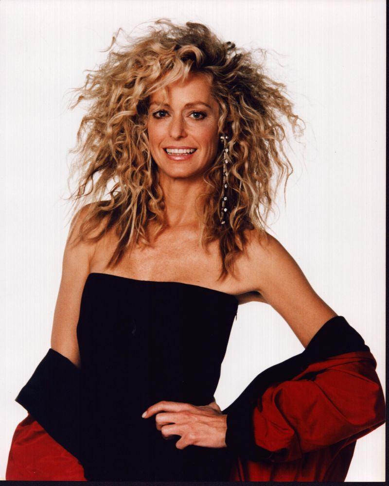 Farrah Fawcett Classic Photo Print in Strapless Black Dress