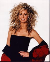 Farrah Fawcett Classic Photo Print in Strapless Black Dress