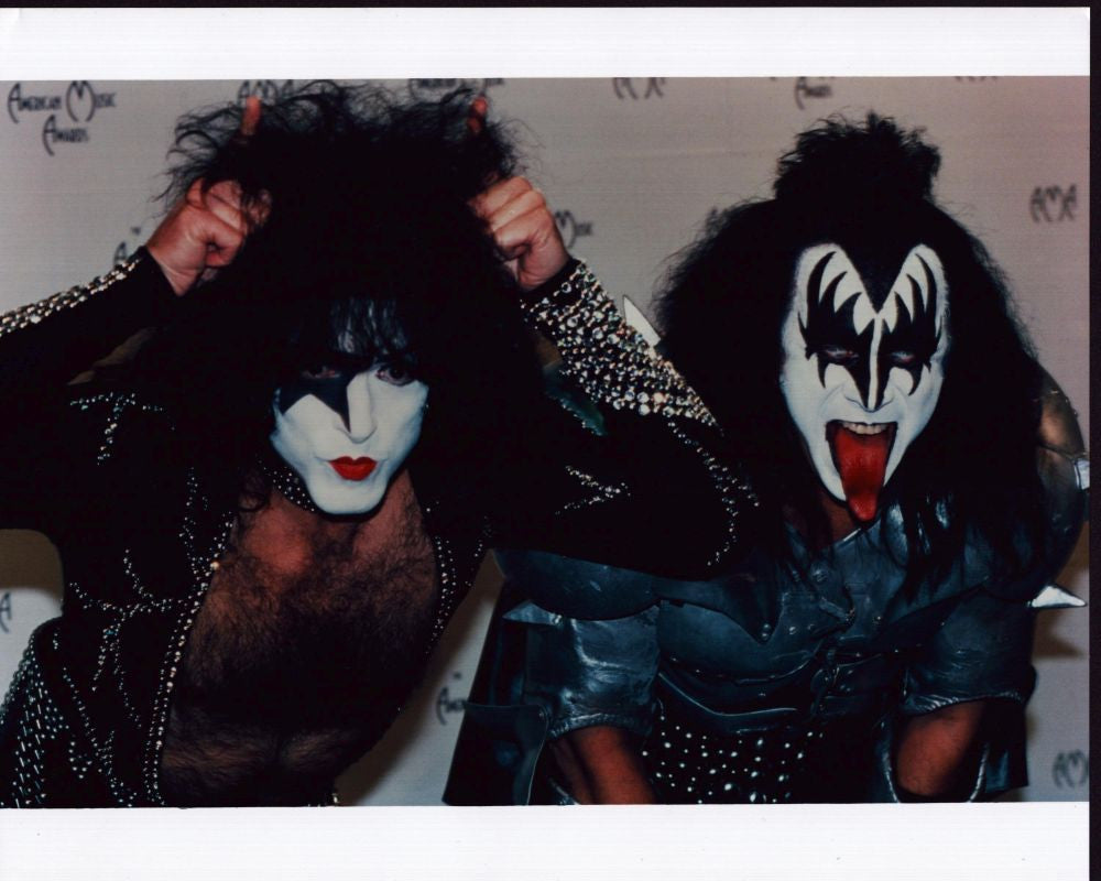 Kiss Makeup Photo Print Featuring Paul Stanley and Gene Simmons - 8x10