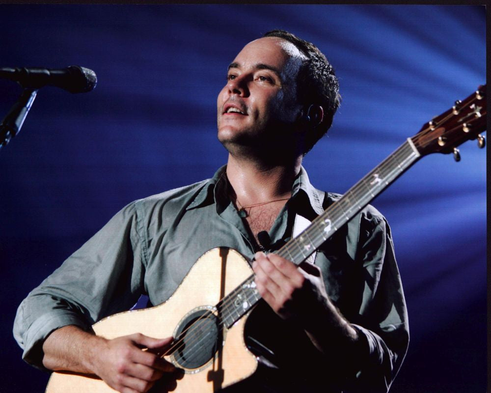 Dave Matthews On Stage With Guitar Photo Print - 8x10