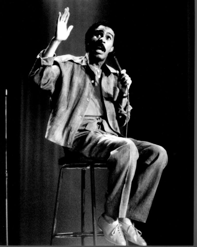 Richard Pryor Black and White Photo Print - On Stage (8x10)