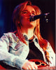 Melissa Etheridge performing live in a denim jacket photo print.
