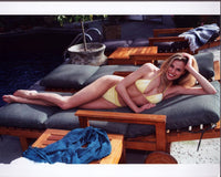 Brooke Burns Lounging in Yellow Bikini Photo Print (8x10)
