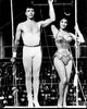 Burt Lancaster and Gina Lollobrigida in Trapeze Black and White Photo Print