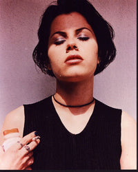 Fairuza Balk Smoking Cigarette Photo Print - Eyes Closed (8x10)
