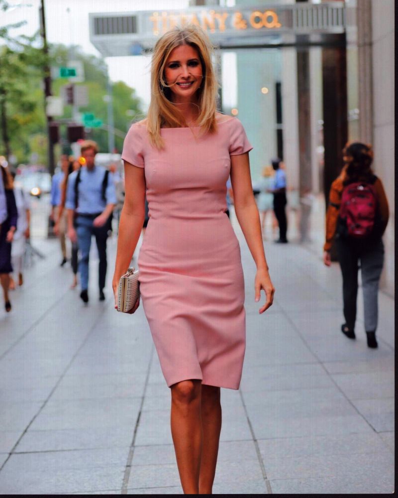 Ivanka Trump Walking in Pink Dress Photo Print