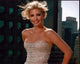 Ivanka Trump in a strapless beaded dress photo print.