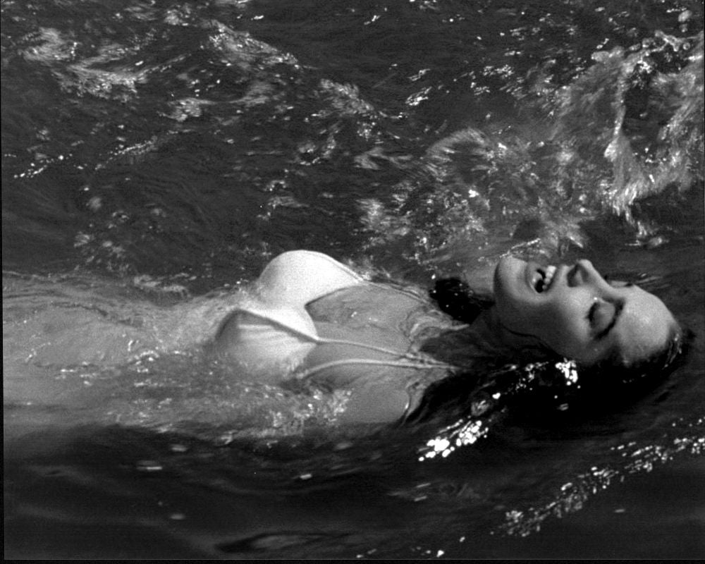Julie Adams Swimming in Creature from the Black Lagoon Black and White Photo Print