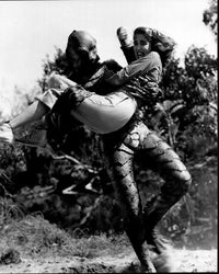 Ben Chapman and Julie Adams Creature From The Black Lagoon Black and White Photo Print
