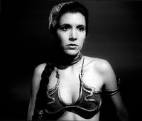 Carrie Fisher as Princess Leia - Black and White Photo Print