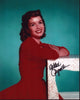 Debbie Reynolds wearing a red dress photo print