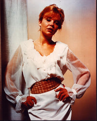 Hayley Mills in a white dress with sheer sleeves photo print