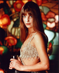 Jane Birkin Beaded Top Photo Print - Stunning 8x10