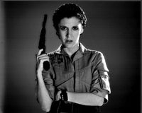 Carrie Fisher as Princess Leia Black and White Photo Print