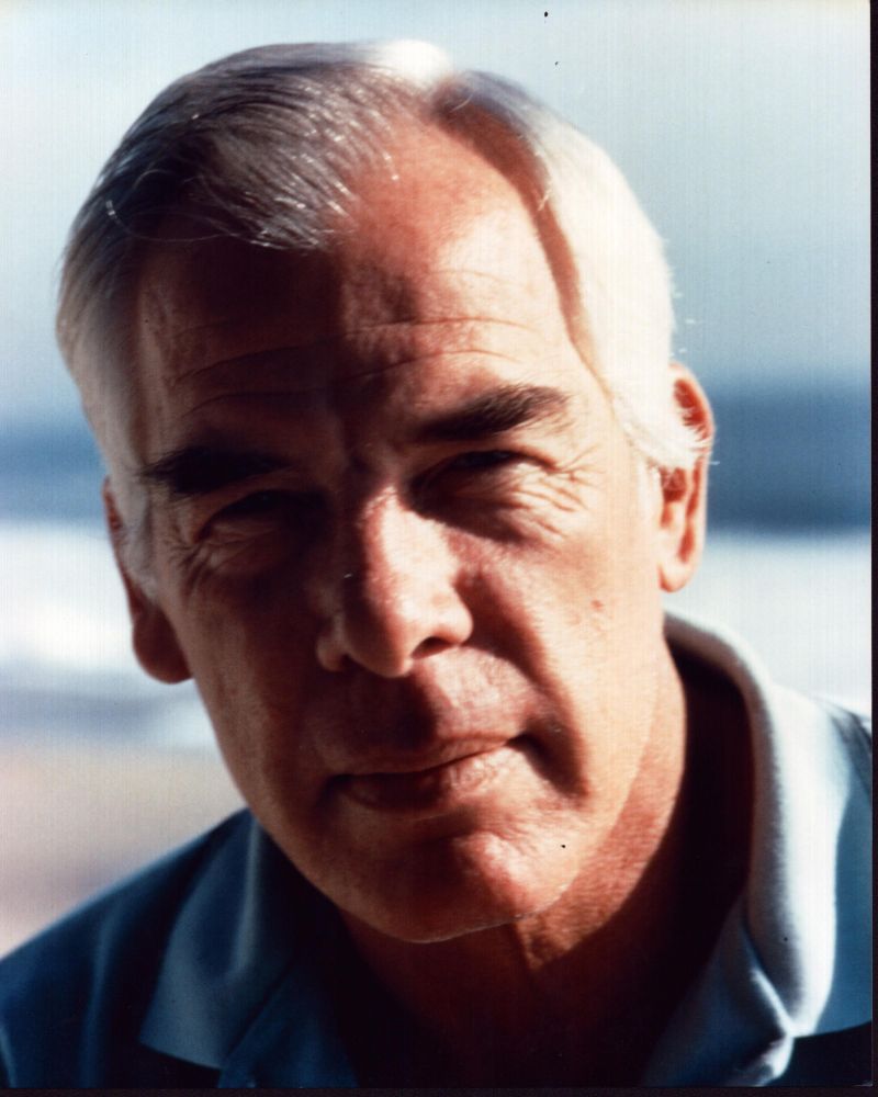 Lee Marvin close up photo print in blue shirt