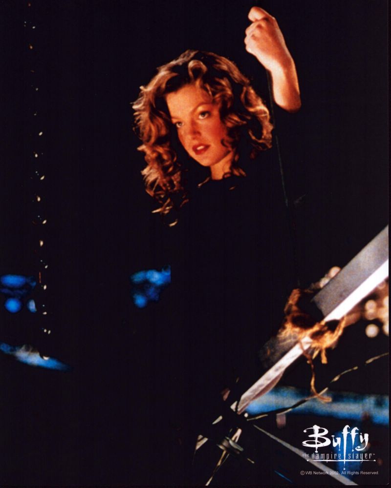 Clare Kramer Holding Rope in Buffy the Vampire Slayer Photo Print