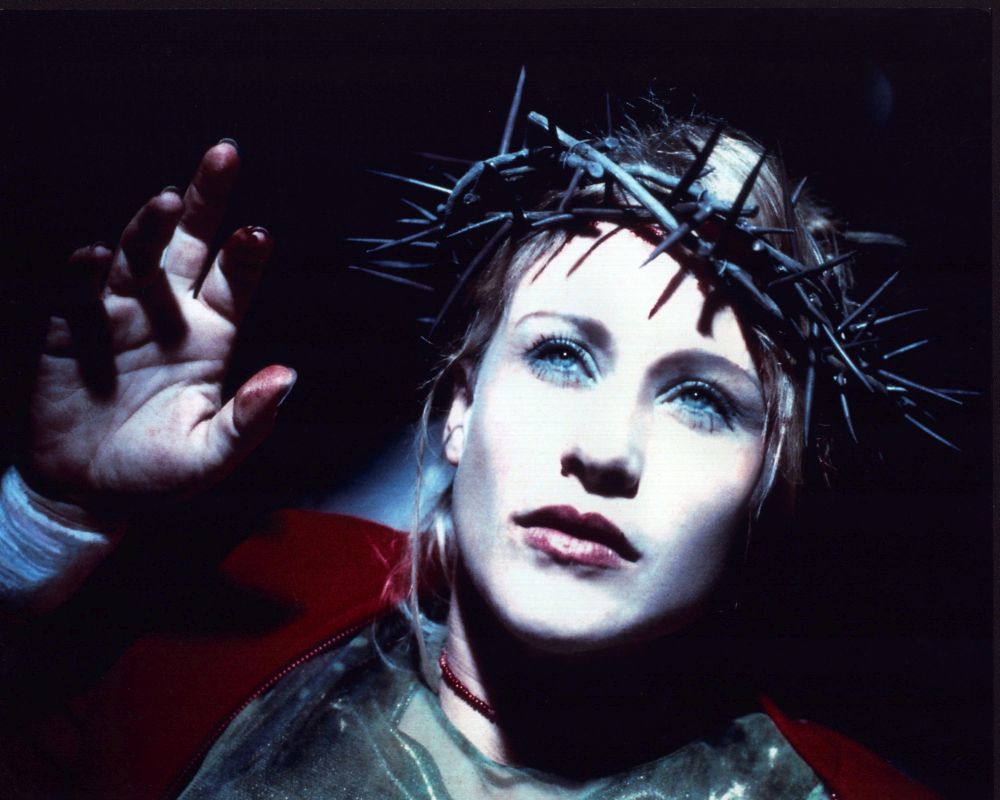 Patricia Arquette wearing a crown of thorns in Stigmata photo print.
